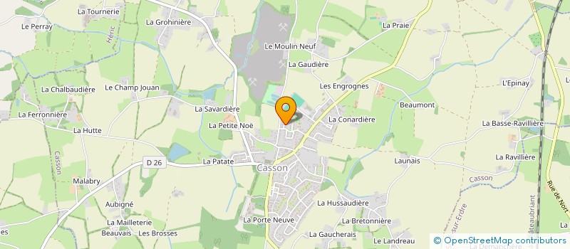 localisation de l'entreprise MADAME ROMANE CONCILLE  CASSON