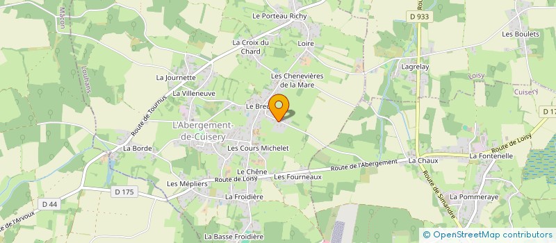 localisation de l'entreprise MADAME ROMANE CORREIA  L'ABERGEMENT-DE-CUISERY