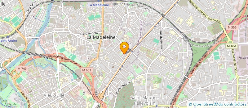 localisation de l'entreprise MADAME ROMANE CREPIN-LEBLOND à LA MADELEINE
