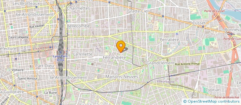 localisation de l'entreprise MADAME ROMANE CUCCA  VILLEURBANNE