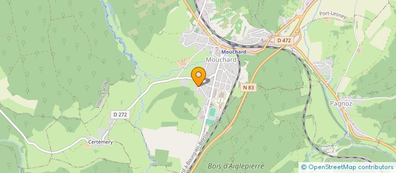 localisation de l'entreprise MADAME ROMANE DABROWSKI  MOUCHARD