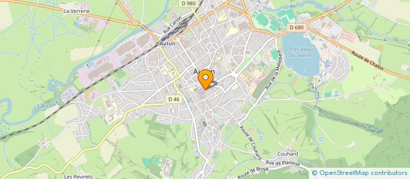 localisation de l'entreprise MADAME ROMANE DE LAZZARI  AUTUN