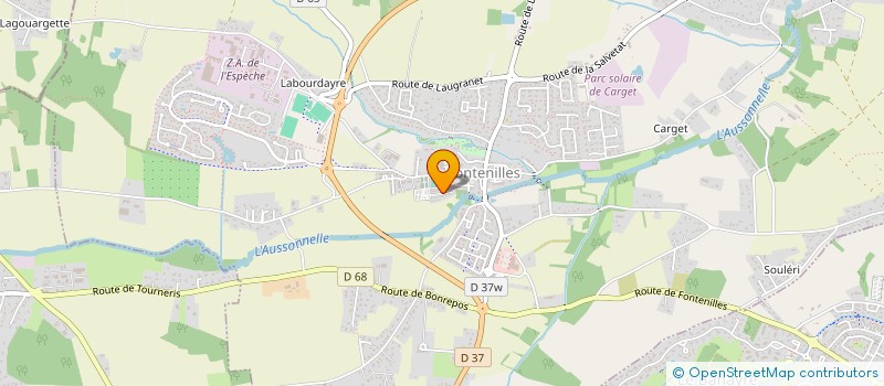 localisation de l'entreprise MADAME ROMANE DELATROETTE  FONTENILLES