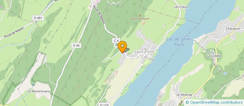 localisation de l'entreprise MADAME ROMANE DELORME  SAINT-POINT-LAC