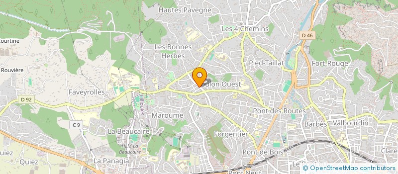 localisation de l'entreprise MADAME ROMANE DESCARPENTRIES  TOULON