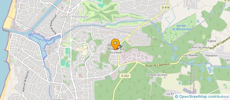 localisation de l'entreprise MADAME ROMANE DESCOUBES  CAPBRETON