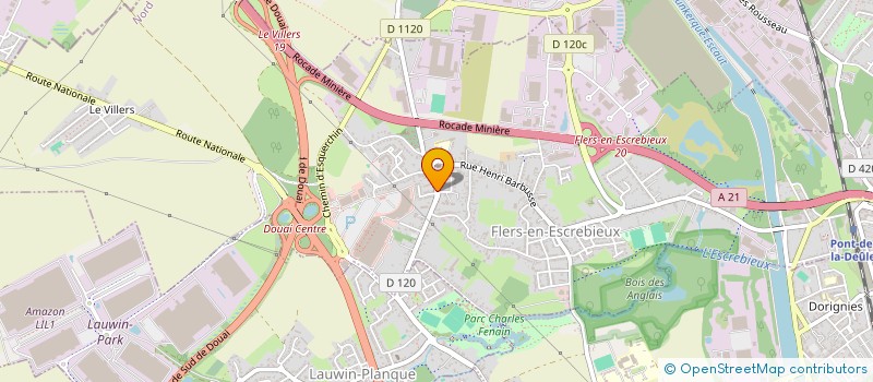 localisation de l'entreprise MADAME ROMANE DESRUMAUX  FLERS-EN-ESCREBIEUX