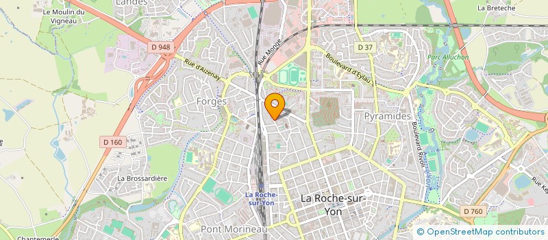 localisation de l'entreprise MADAME ROMANE DUBOURDIEU à LA ROCHE-SUR-YON