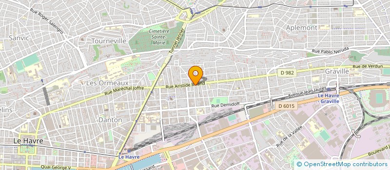 localisation de l'entreprise MADAME ROMANE DUCHESNE  LE HAVRE