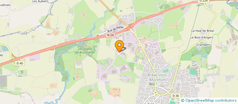 localisation de l'entreprise MADAME ROMANE DUFOUIL  BREAL-SOUS-MONTFORT