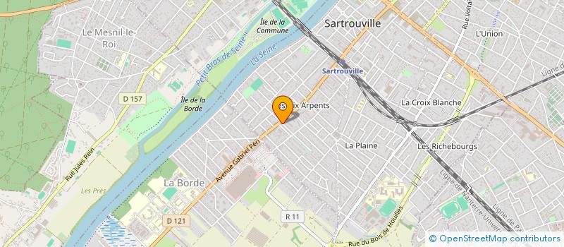 localisation de l'entreprise MADAME ROMANE DUPONT  SARTROUVILLE