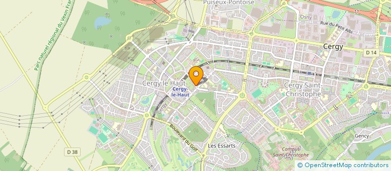 localisation de l'entreprise MADAME ROMANE DUPUIS  CERGY