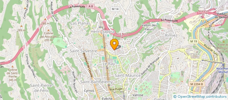 localisation de l'entreprise MADAME ROMANE ELIA  NICE