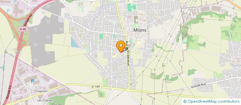 localisation de l'entreprise MADAME ROMANE GARY  CHASSIEU