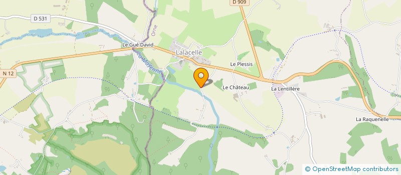localisation de l'entreprise MADAME ROMANE GAUNET à LALACELLE
