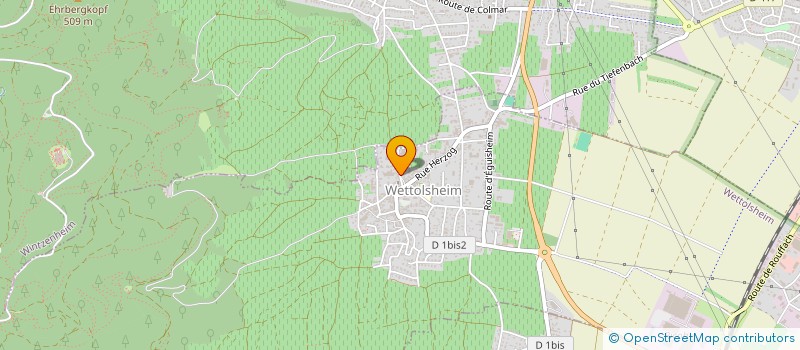 localisation de l'entreprise MADAME ROMANE GAUTIER  WETTOLSHEIM