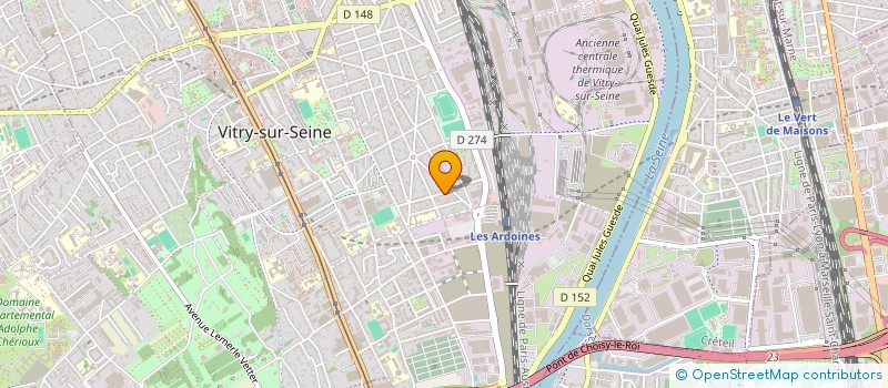 localisation de l'entreprise MADAME ROMANE GESNEL à VITRY-SUR-SEINE