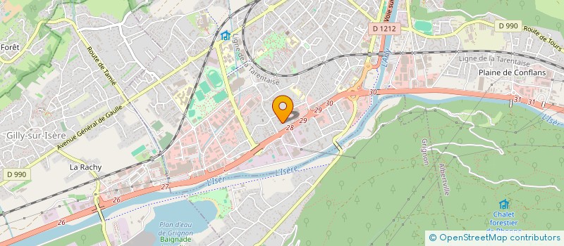 localisation de l'entreprise MADAME ROMANE GLAS  ALBERTVILLE