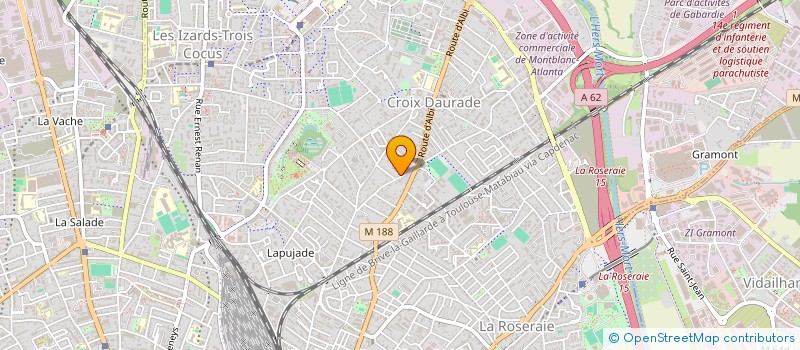 localisation de l'entreprise MADAME ROMANE GOMEZ  TOULOUSE