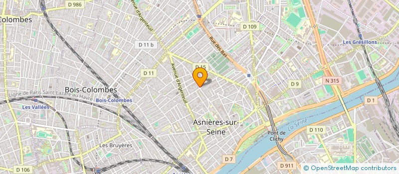 localisation de l'entreprise MADAME ROMANE GRANGER à ASNIERES-SUR-SEINE