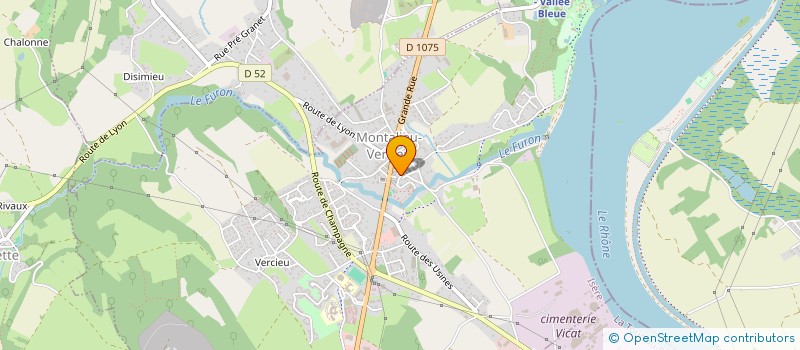 localisation de l'entreprise MADAME ROMANE GREAUD  MONTALIEU-VERCIEU