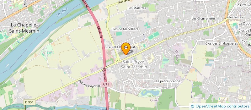 localisation de l'entreprise MADAME ROMANE GRILLOT à SAINT-PRYVE-SAINT-MESMIN