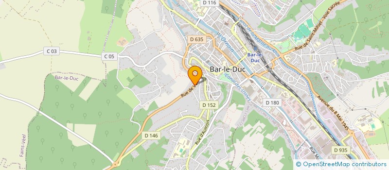 localisation de l'entreprise MADAME ROMANE GUERIN à BAR-LE-DUC