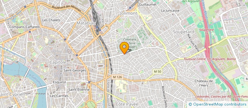 localisation de l'entreprise MADAME ROMANE GUINUT à TOULOUSE