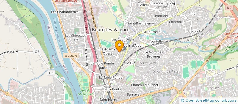 localisation de l'entreprise MADAME ROMANE HUET  BOURG-LES-VALENCE