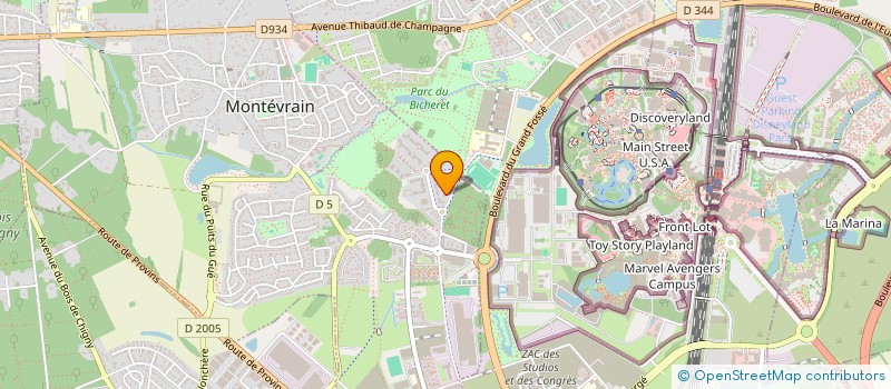 localisation de l'entreprise MADAME ROMANE ILTIS  MONTEVRAIN