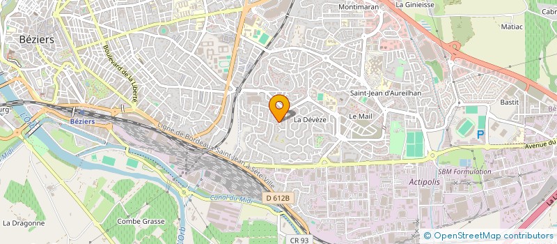 localisation de l'entreprise MADAME ROMANE JALABERT à BEZIERS