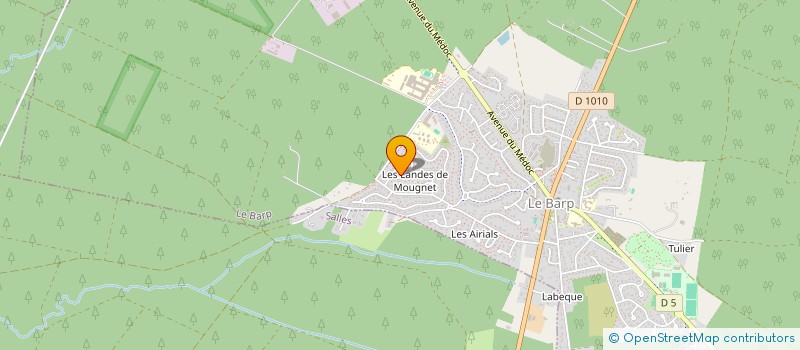 localisation de l'entreprise MADAME ROMANE KERLAU  LE BARP