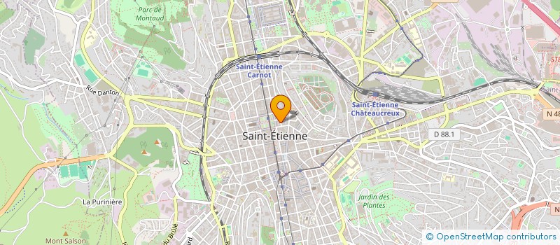 localisation de l'entreprise MADAME ROMANE LADAVIERE  SAINT-ETIENNE