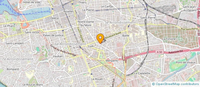 localisation de l'entreprise MADAME ROMANE LAILLET à MARSEILLE