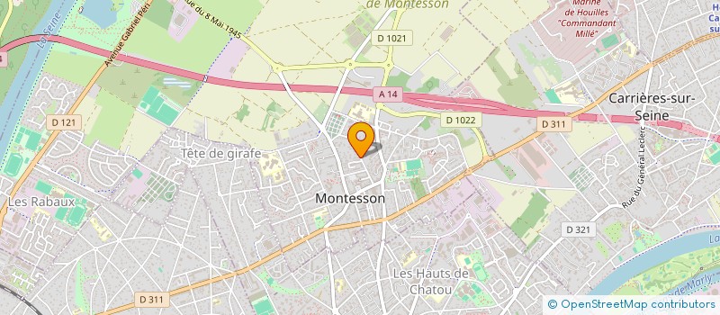 localisation de l'entreprise MADAME ROMANE LASSON  MONTESSON