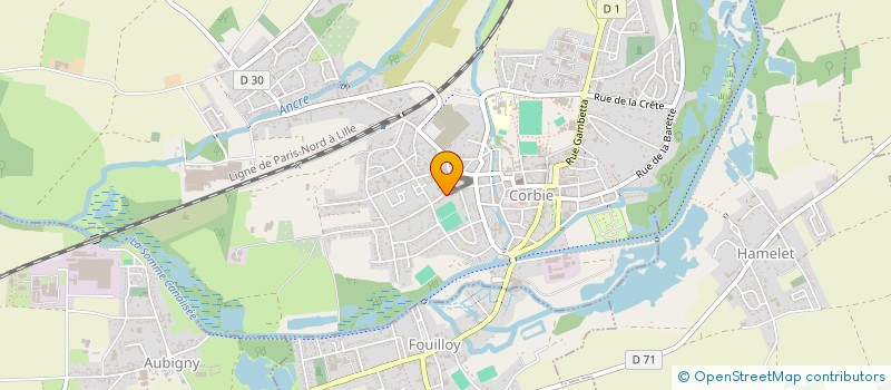 localisation de l'entreprise MADAME ROMANE LE GALL  CORBIE