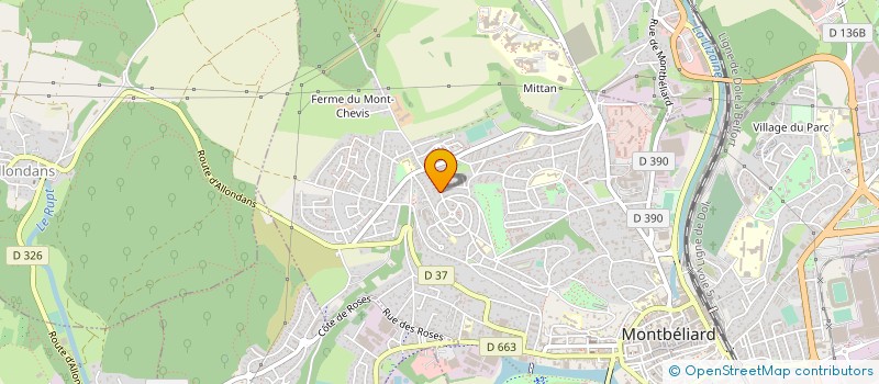 localisation de l'entreprise MADAME ROMANE LECENDRE à MONTBELIARD