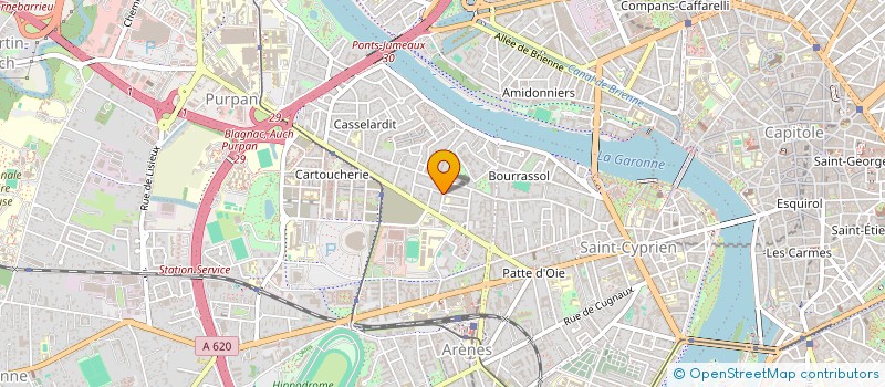 localisation de l'entreprise MADAME ROMANE LEFRANCOIS à TOULOUSE