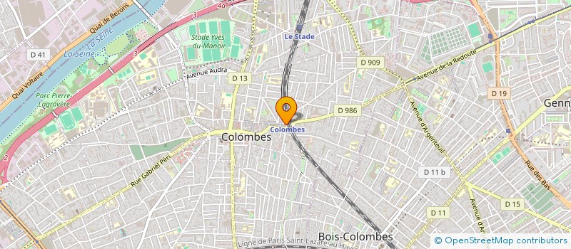 localisation de l'entreprise MADAME ROMANE LOUBARESSE  COLOMBES