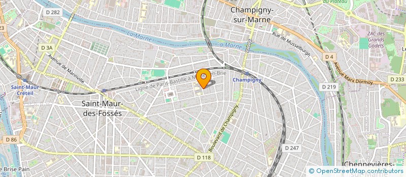 localisation de l'entreprise MADAME ROMANE MARCHAND  SAINT-MAUR-DES-FOSSES