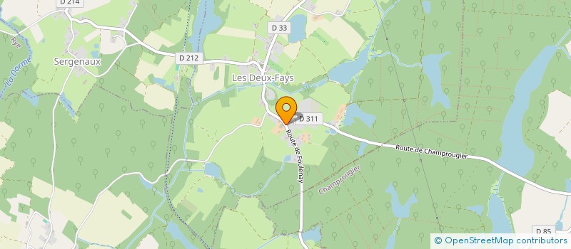 localisation de l'entreprise MADAME ROMANE MARTINS  LES DEUX-FAYS