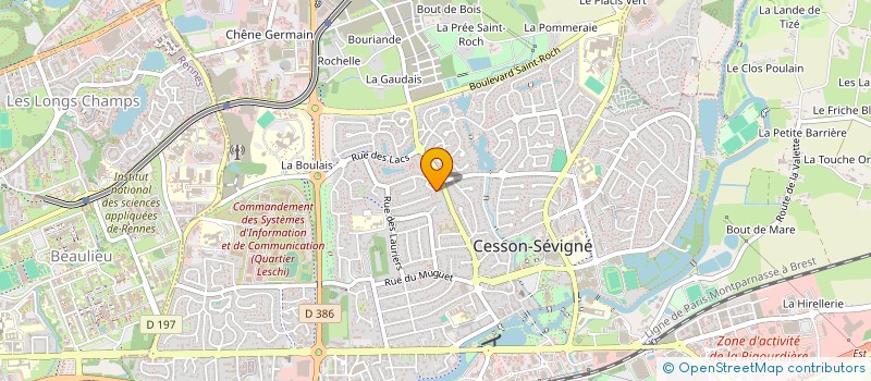 localisation de l'entreprise MADAME ROMANE MAUBERT  RENNES