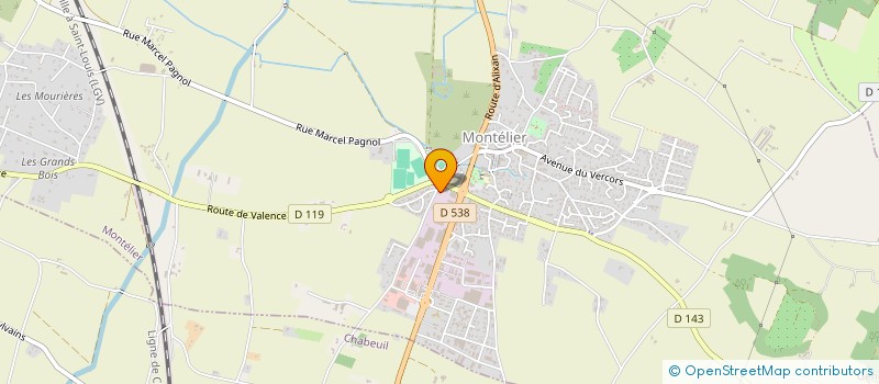 localisation de l'entreprise MADAME ROMANE MAYOUSSIER  MONTELIER