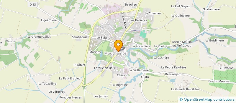 localisation de l'entreprise MADAME ROMANE MECHINEAU  MOUCHAMPS