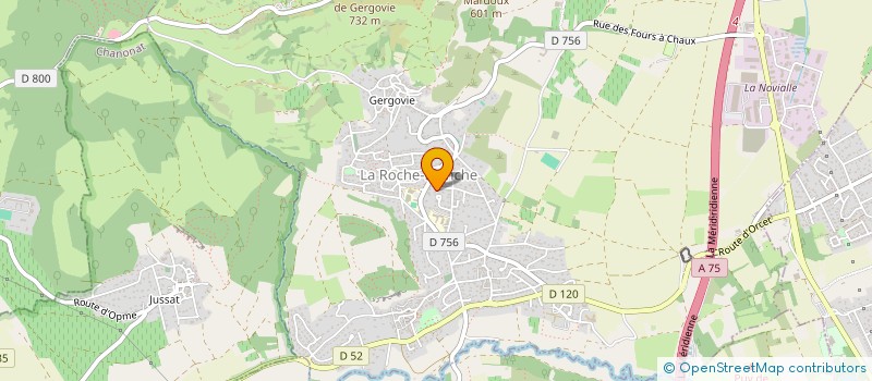 localisation de l'entreprise MADAME ROMANE MEURIC  LA ROCHE-BLANCHE