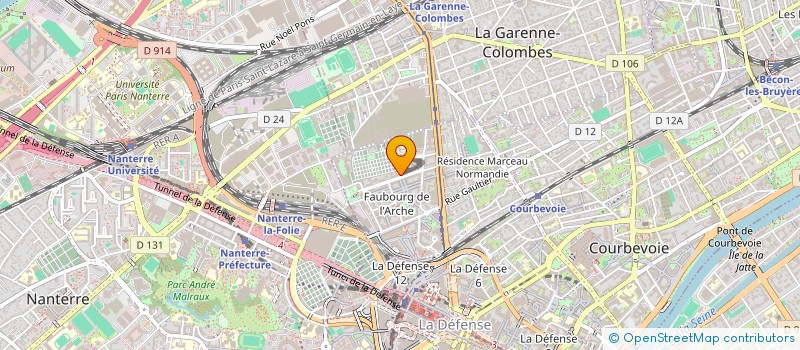 localisation de l'entreprise MADAME ROMANE MIGNARD à COURBEVOIE