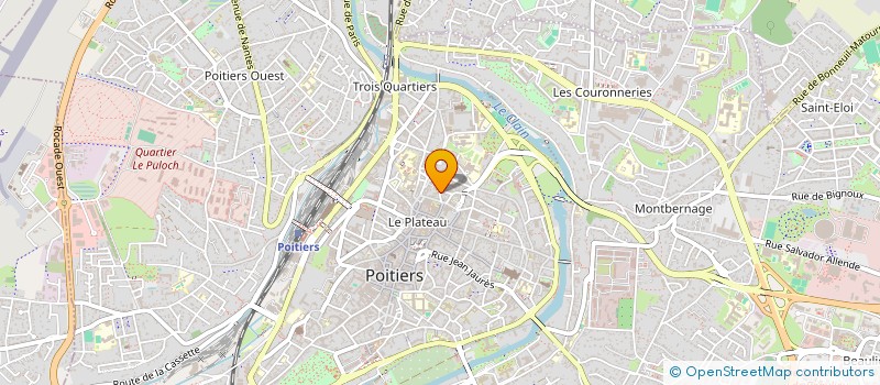 localisation de l'entreprise MADAME ROMANE MONJAUZE à POITIERS