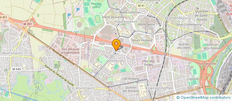 localisation de l'entreprise MADAME ROMANE MUNCH  STRASBOURG