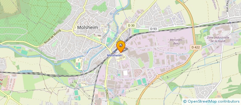 localisation de l'entreprise MADAME ROMANE PASTOR  MOLSHEIM