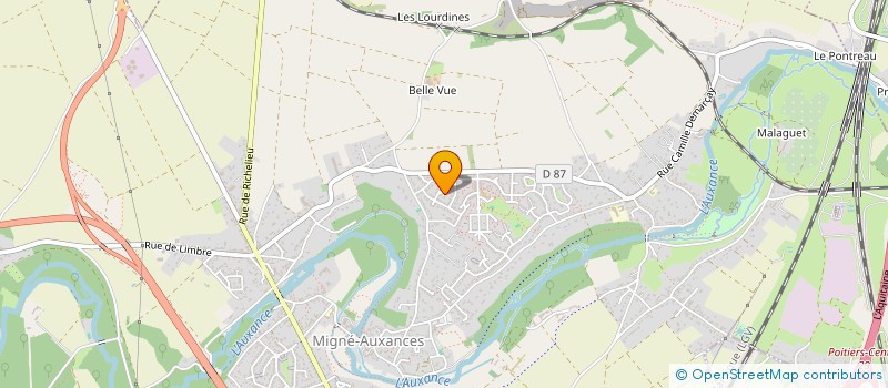 localisation de l'entreprise MADAME ROMANE PENIN  MIGNE-AUXANCES